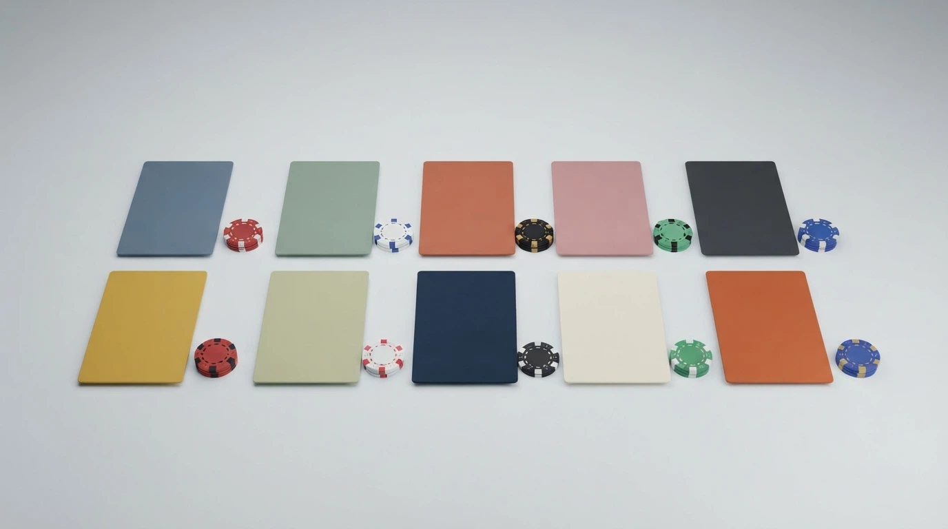 Dieci carte di casinò allineate su uno sfondo bianco, ciascuna con il logo di un operatore e un'icona che ne rappresenta il bonus principale