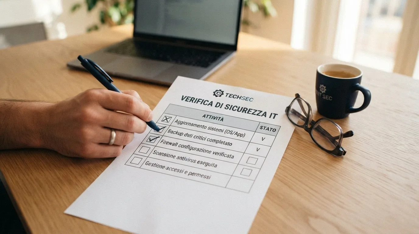 Un blocco note con una checklist di criteri di valutazione: licenza, bonus, rollover, validità, giri gratis