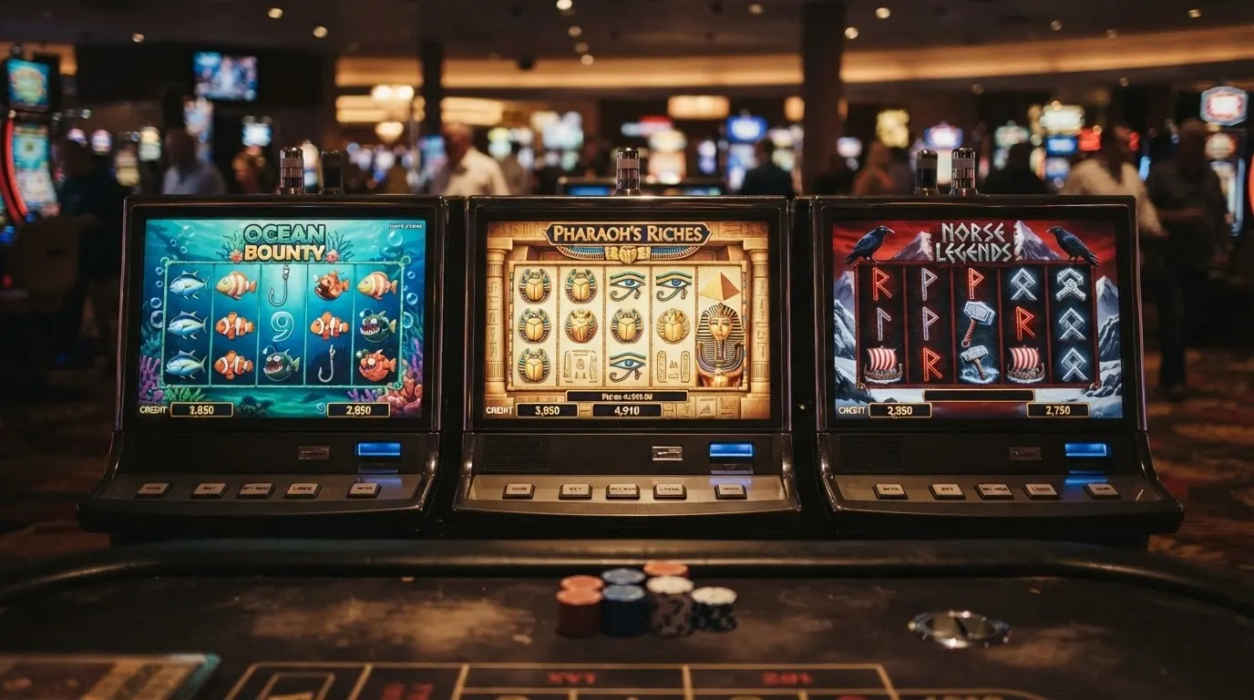Tre slot popolari affiancate con i rispettivi valori di RTP e volatilità