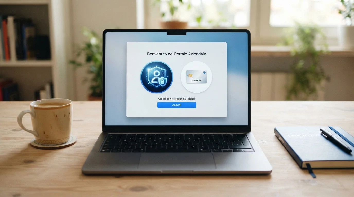 Lo schermo di un computer con le icone di SPID e CIE e la pagina di accesso a un casinò online